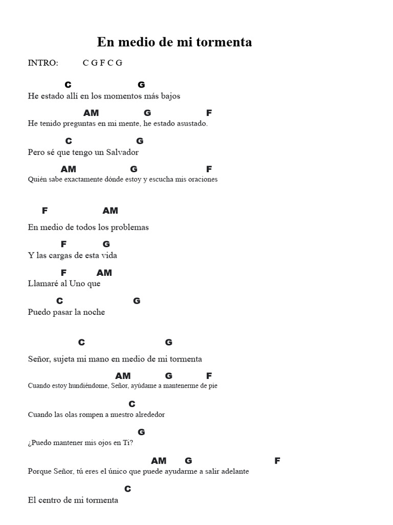 En Medio de Mi Tormenta | PDF