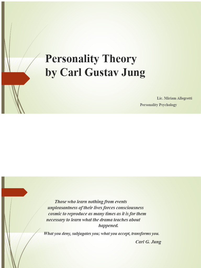 Theory of G. Jung | PDF | Extraversion And Introversion | Carl Jung