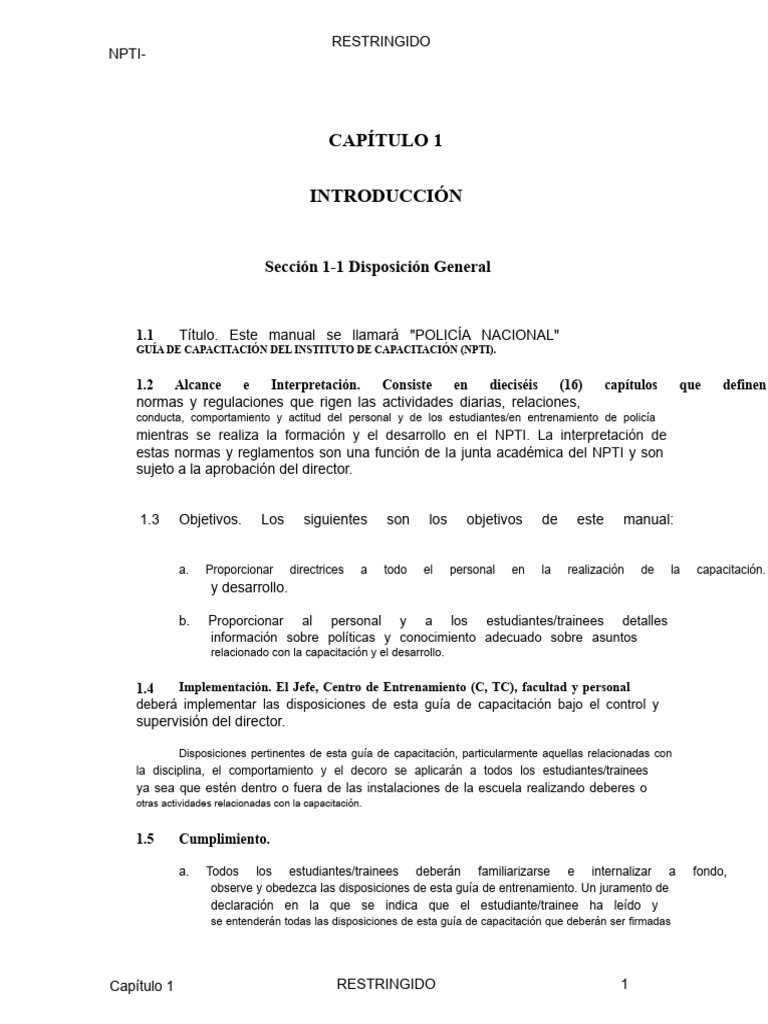 Guía de Entrenamiento NPTI Edición 2021 - 1678848359 | PDF | Sargento ...