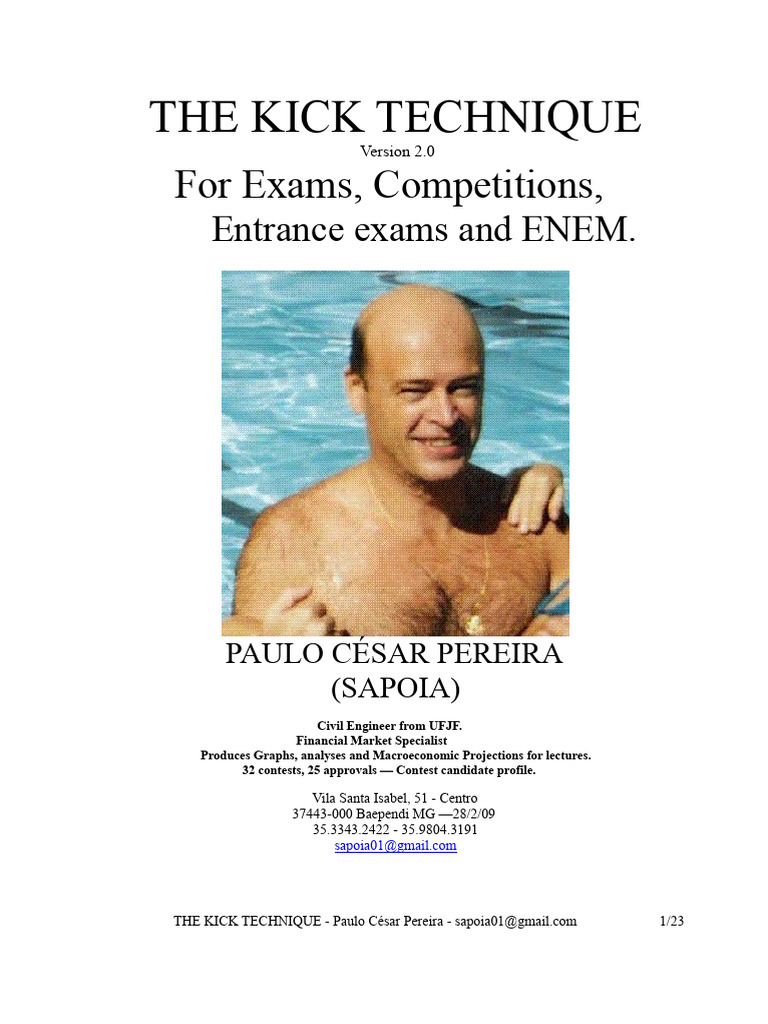 The Kick Technique For Competitions PDF 2009 | PDF | Knowledge ...