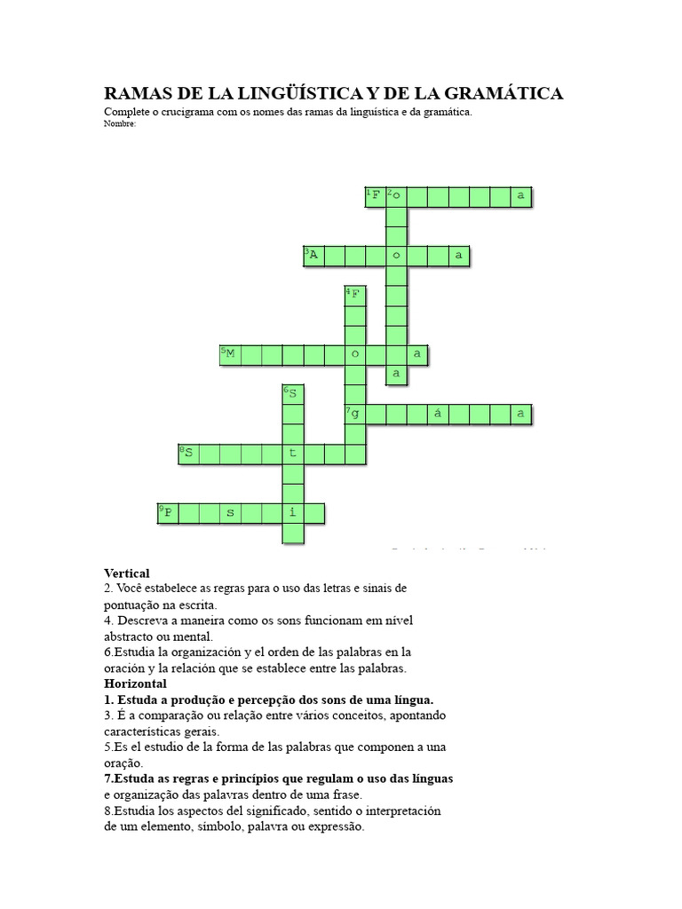Ramas da Linguística e Gramática | PDF | Linguística | Gramática