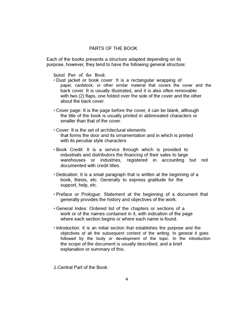 Essential Book Structure Components | PDF | Books | Bibliography