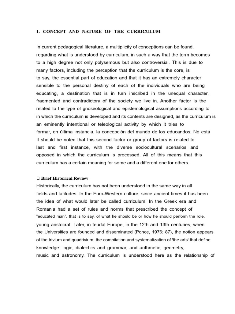 Understanding Curriculum Concepts and Trends | PDF | Curriculum ...