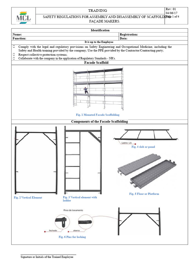 Scaffolding Safety Training Guidelines | PDF | Scaffolding | Personal ...