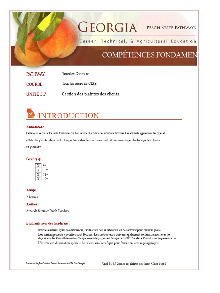 Gestion des plaintes clients efficace | PDF | Internet | Internet et Web