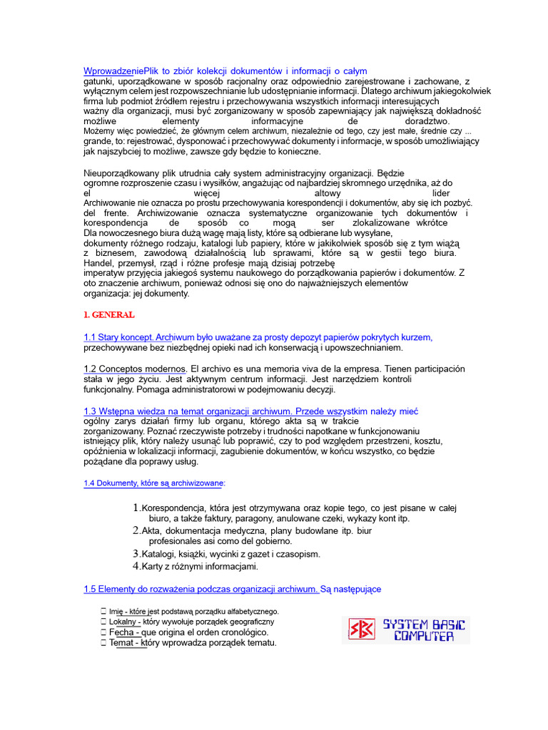 System Alfabetico I Variadex | PDF