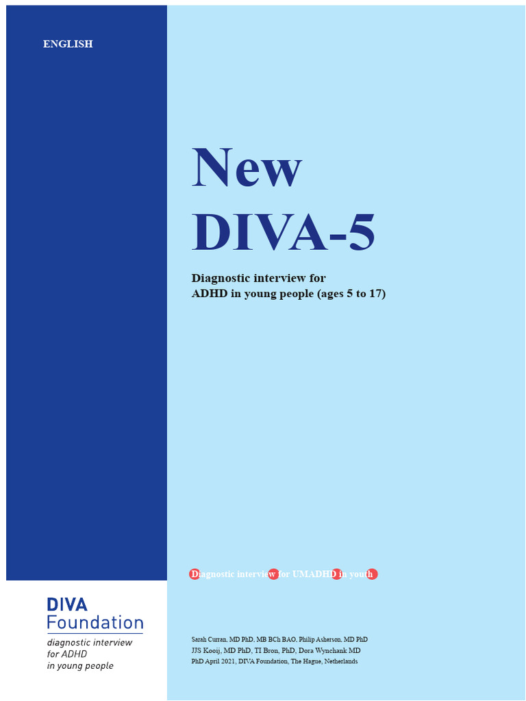 Young DIVA-5: ADHD Diagnosis Tool | PDF | Attention Deficit ...