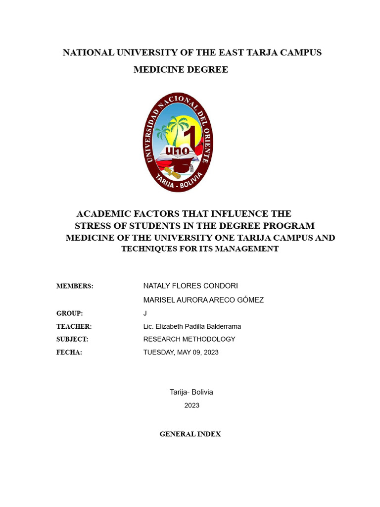 Academic Stress in Medical Students | PDF | Stress (Biology) | Anxiety
