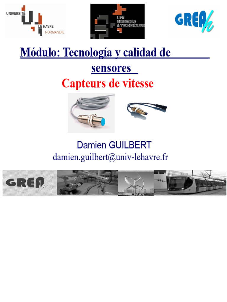 Curso - Sensor de Velocidad | PDF | Sensor | Electromagnetismo