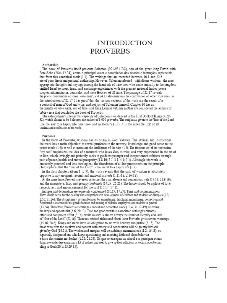 Proverbs | PDF | Book Of Proverbs | Wisdom