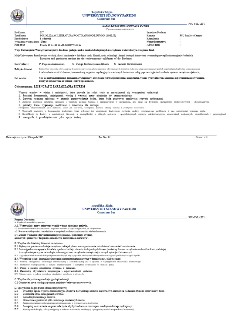 Soslit Bsoa | PDF