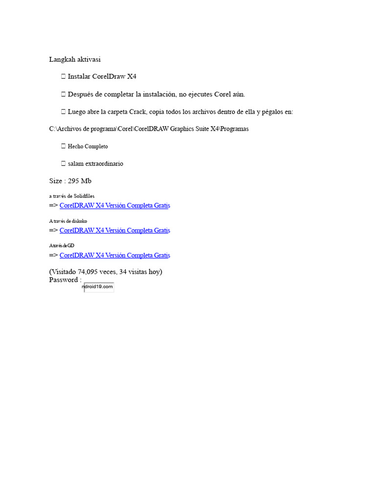Activación de CorelDRAW X4 Gratis | PDF