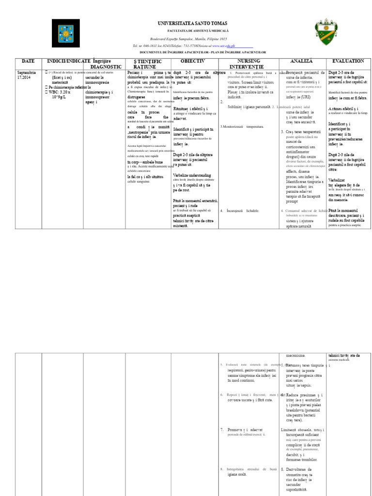 NCP Pacient 3 Cancer Cervical | PDF