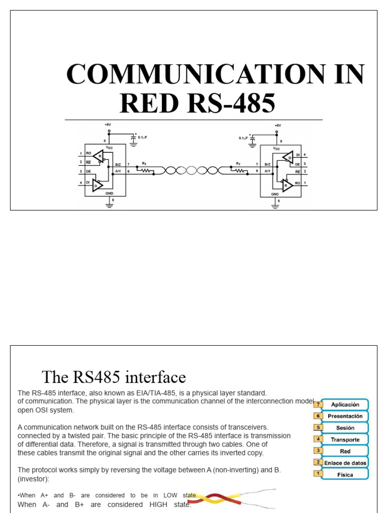 RS-485 Communication Protocol Overview | PDF | Computing | Physical ...