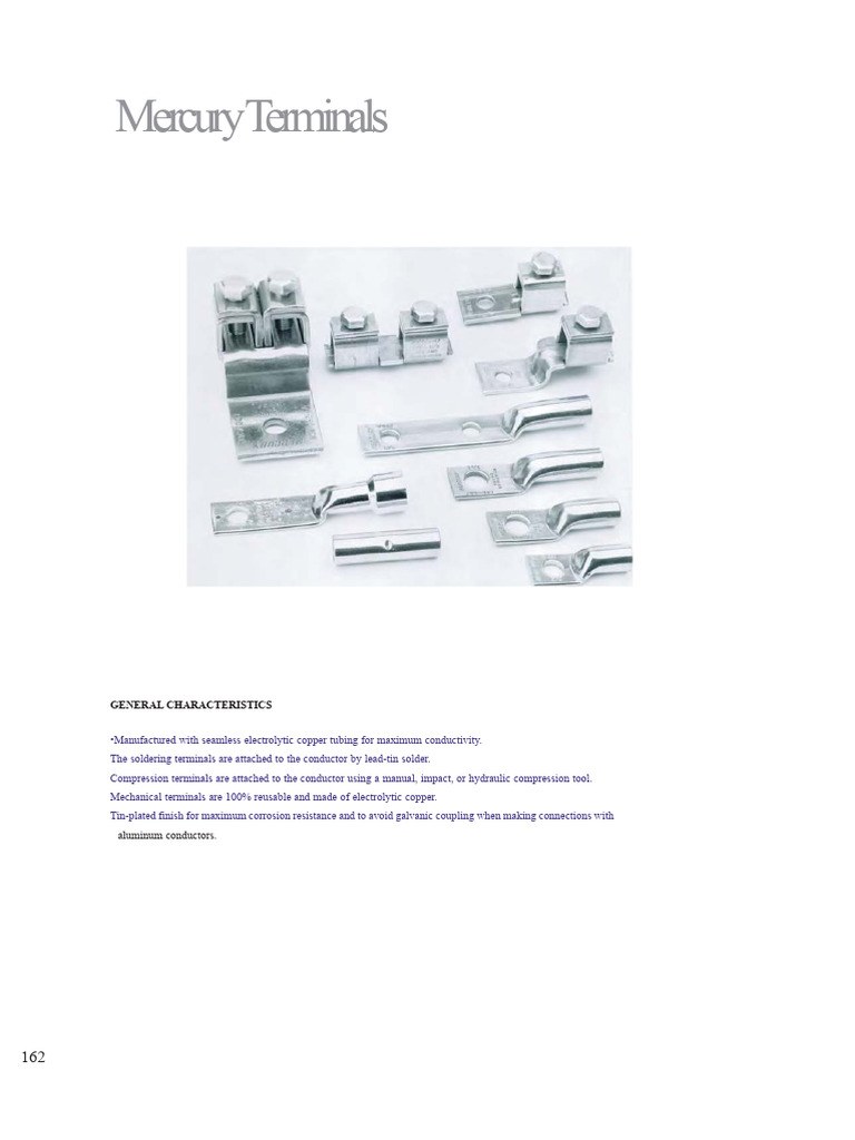 Catalog-MERCURY TERMINALS | PDF | Electrical Conductor | Electrical ...