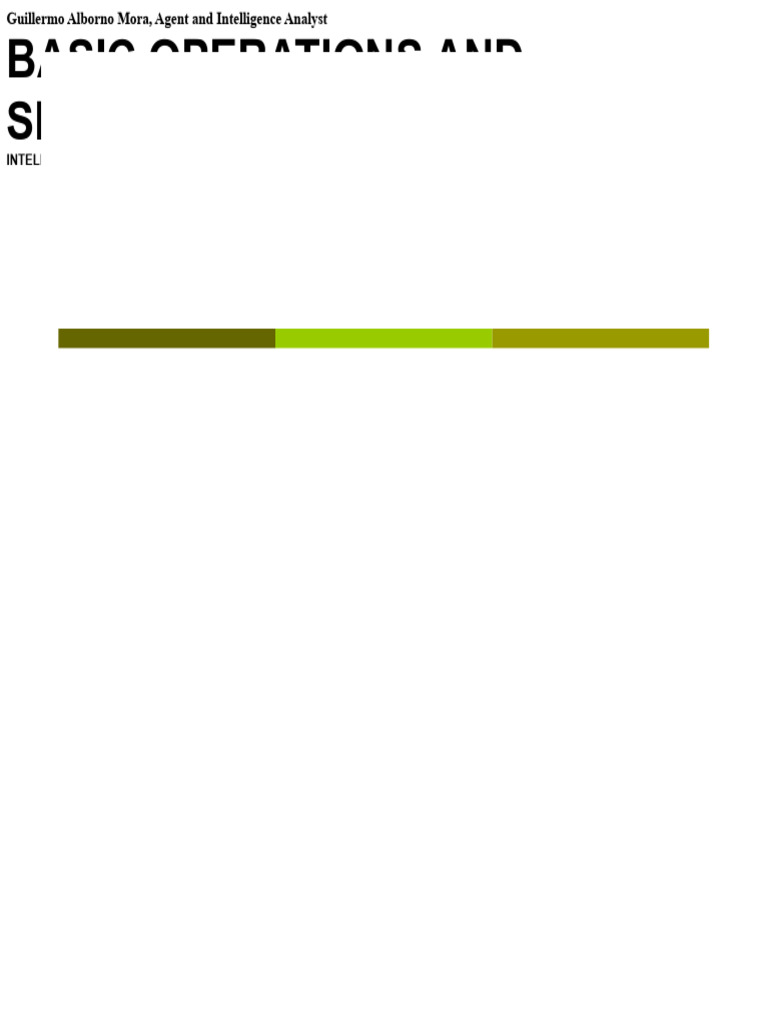 Intelligence Operations Overview | PDF | Surveillance | Intelligence ...
