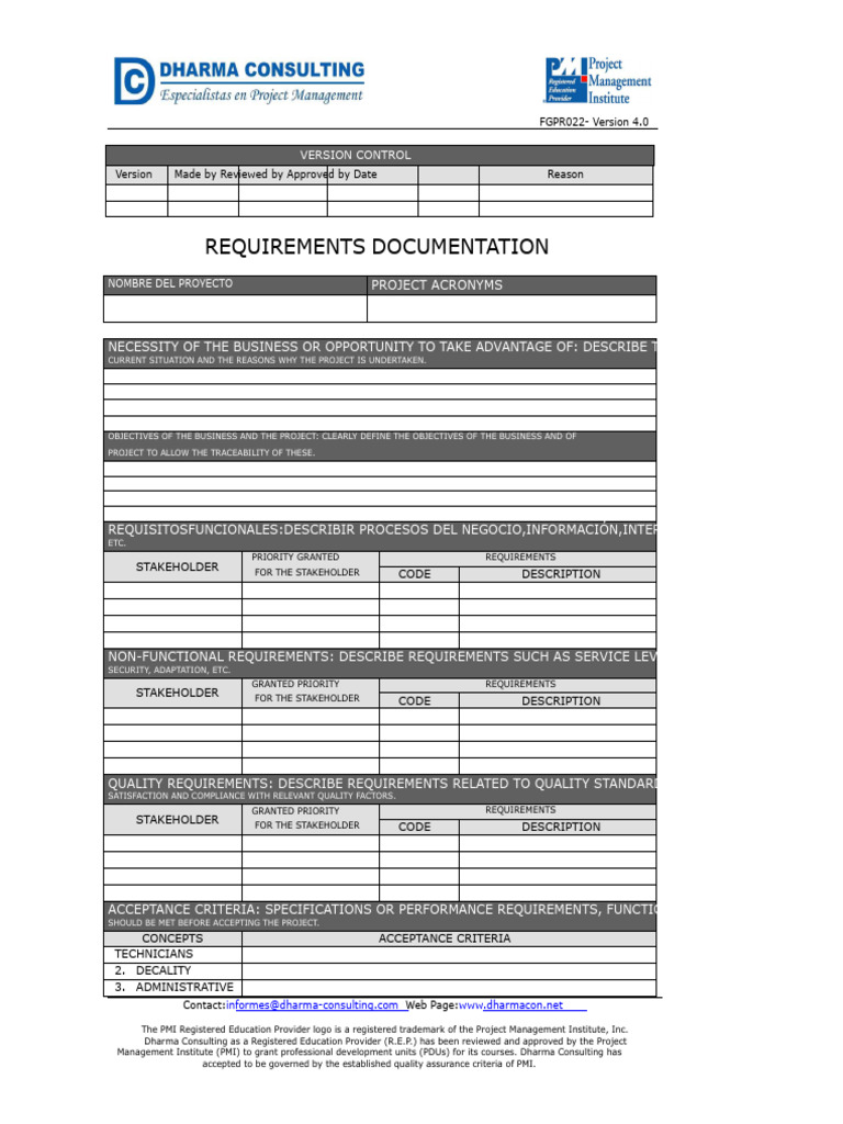 Requirements Documentation | PDF | Project Management | Business