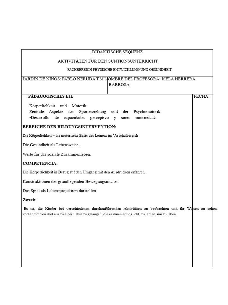 DIDAKTISCHE SEQUENZ Diagnostik | PDF