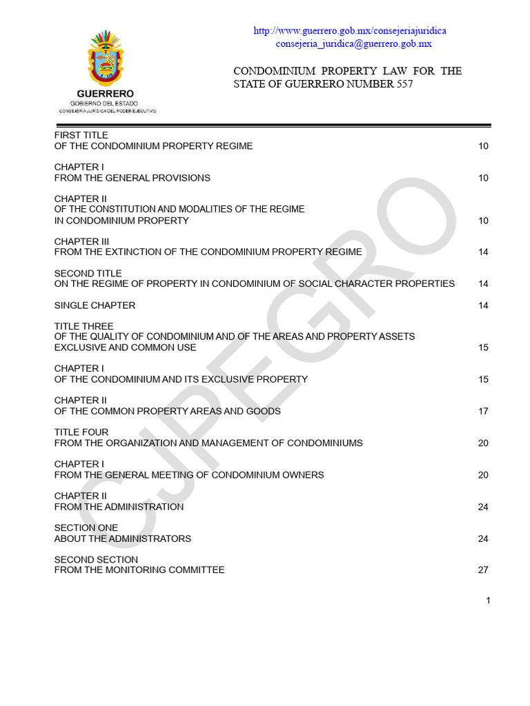 Condominium Law DF | PDF | Condominium | Property