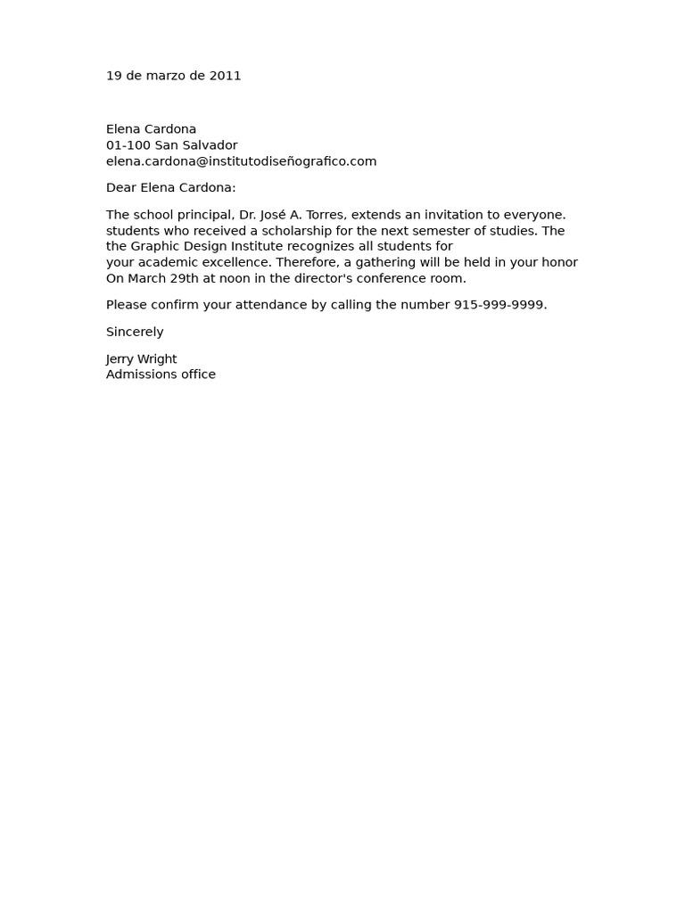 Combined Gathering Letter | PDF