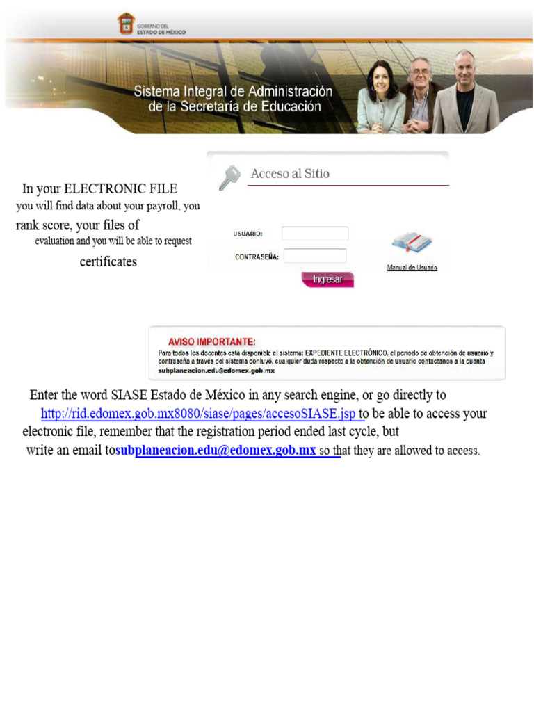 Access Your SIASE Electronic File Guide | PDF