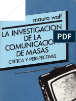 Wolf Mauro - La Investigacion de La Comunicacion de Masas