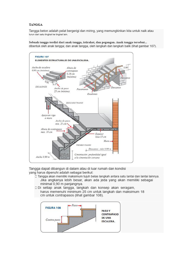 Panduan Pembuatan Tangga Beton yang Aman | PDF