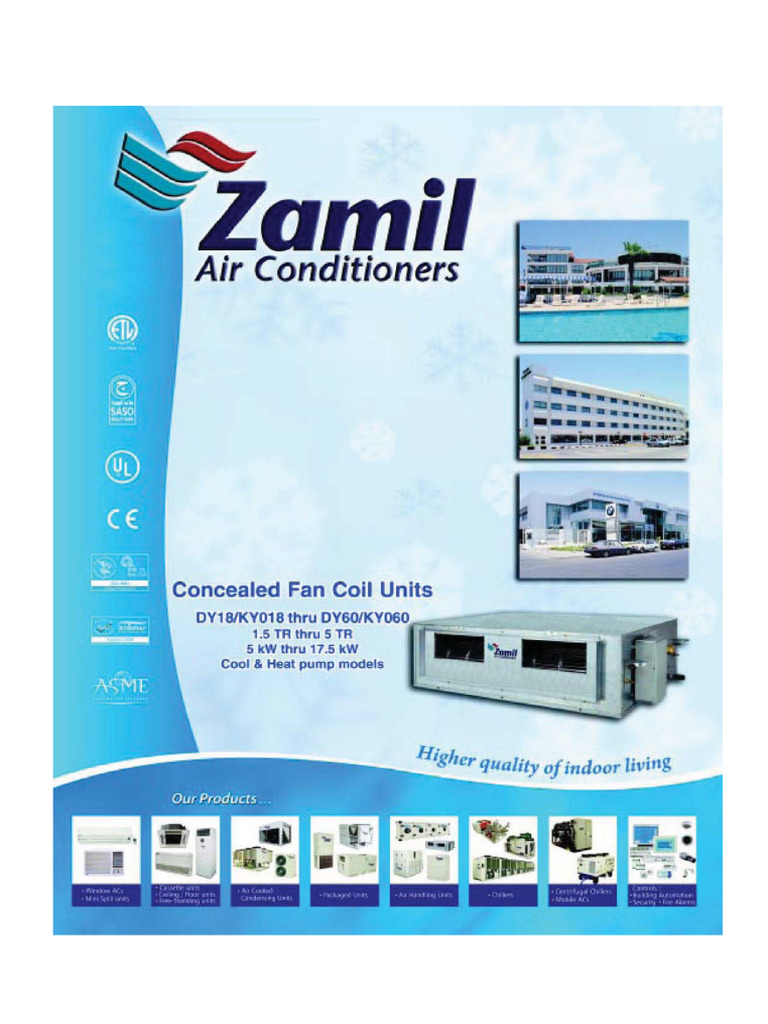 Zamil Air Conditioners : Leader en Climatisation | PDF | Piston | Pompe