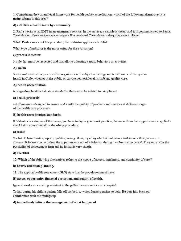 IaaS Test | PDF | Health Care | Nursing