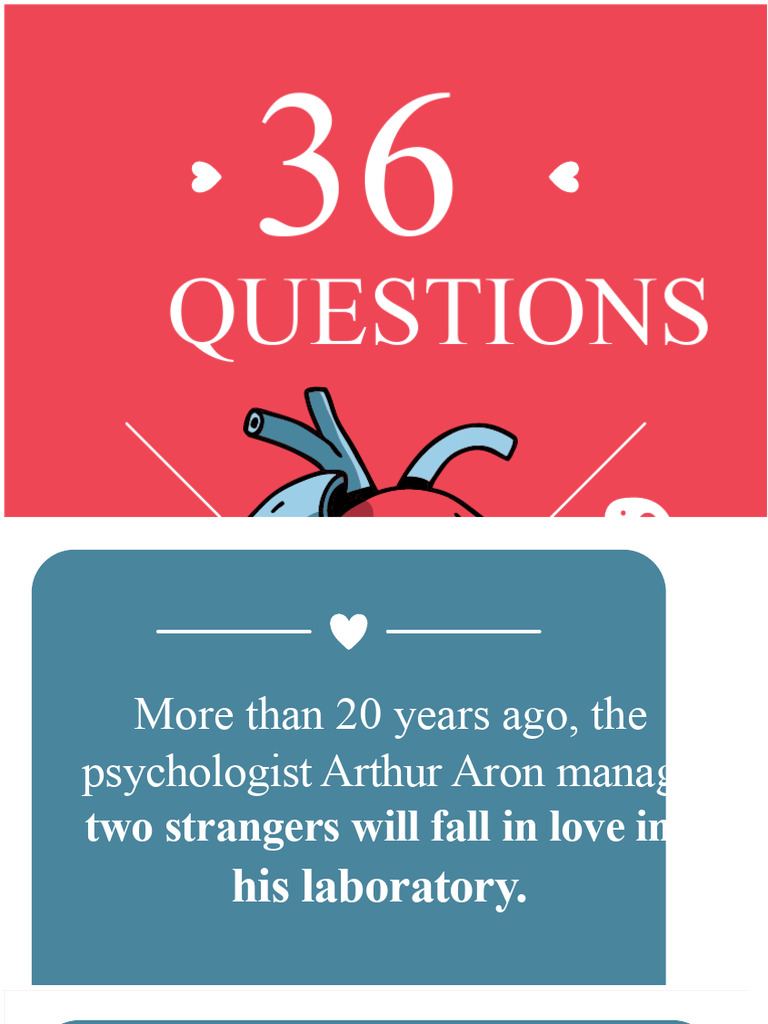 36 Questions To Fall in Love FINAL PDF | PDF