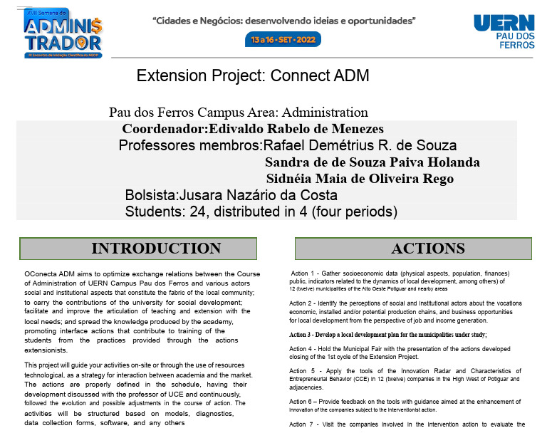 Extension Project: Connect ADM Overview | PDF