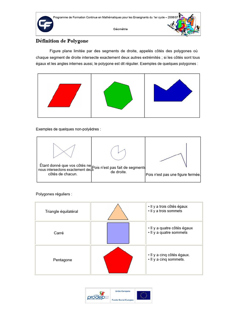Formation sur les Polygones et Triangles | PDF | Triangle | Polygone