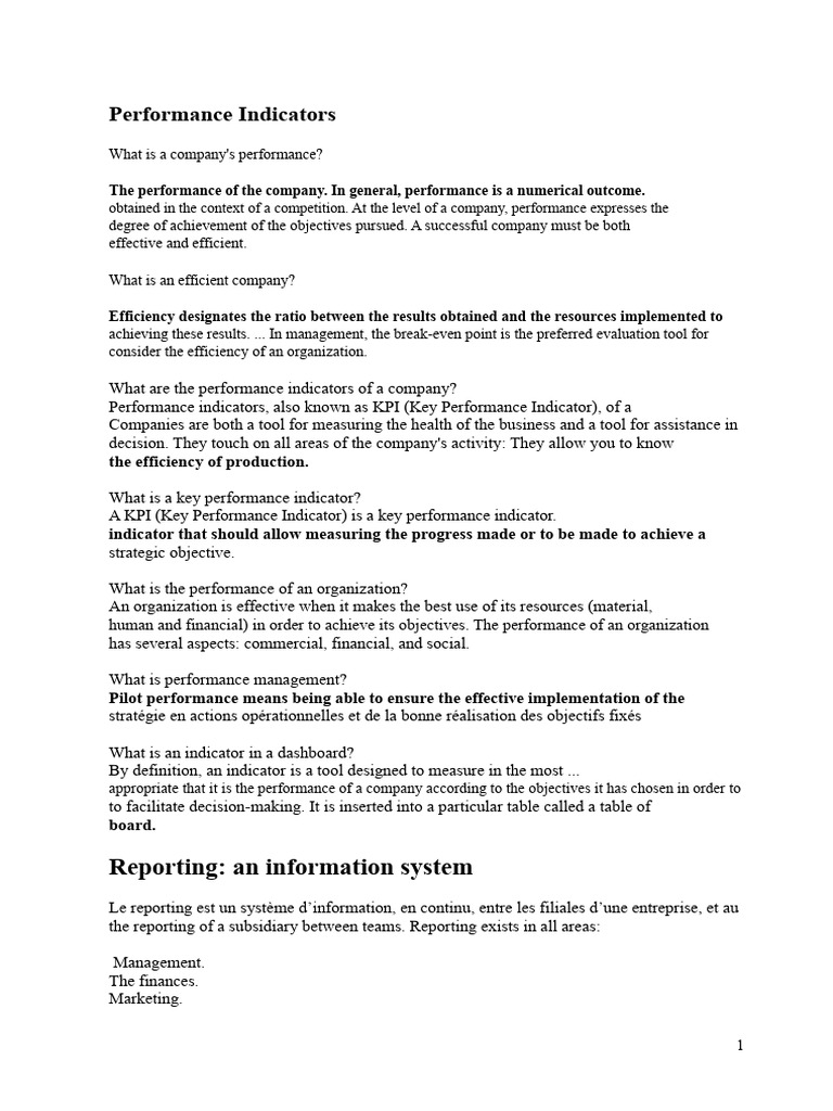 Understanding Company Performance Metrics | PDF | Performance Indicator ...