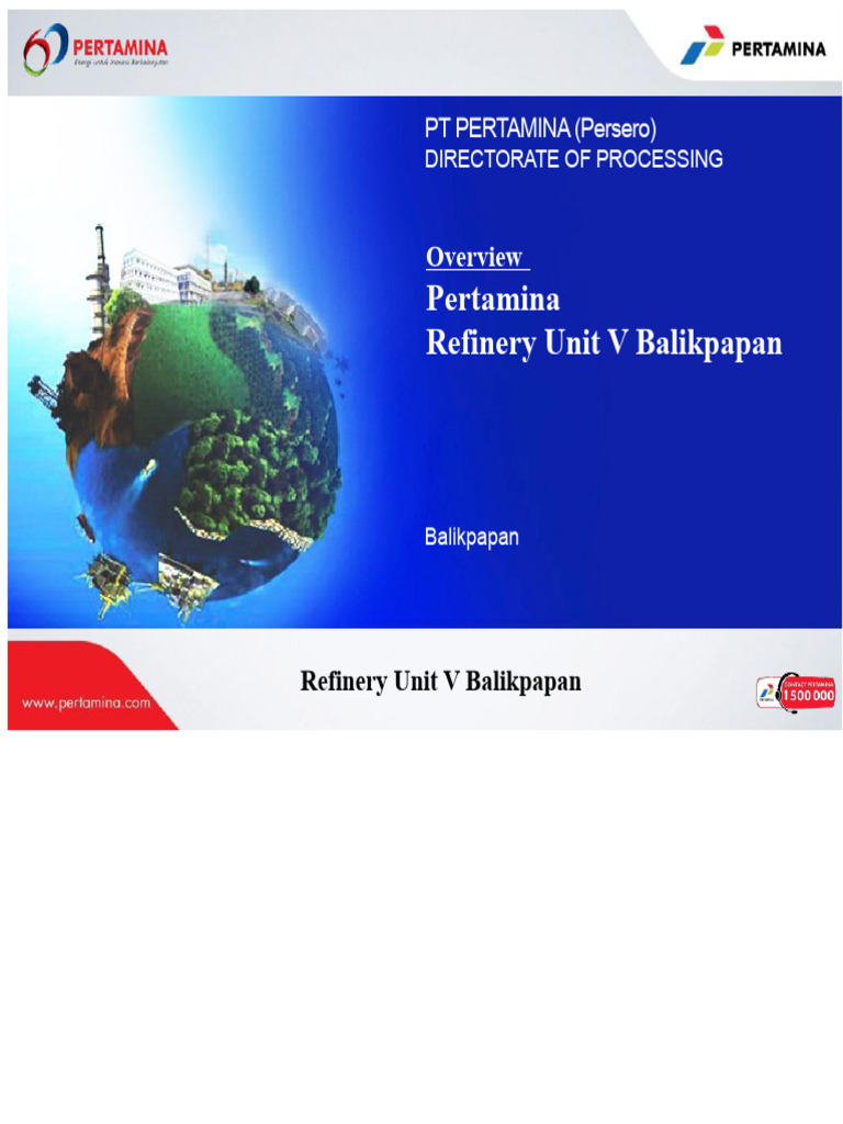 Pertamina Refinery Unit V Overview | PDF | Chemical Substances ...