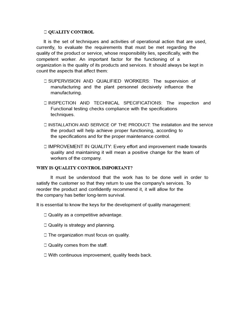 Quality Control and Flowchart Techniques | PDF | Business