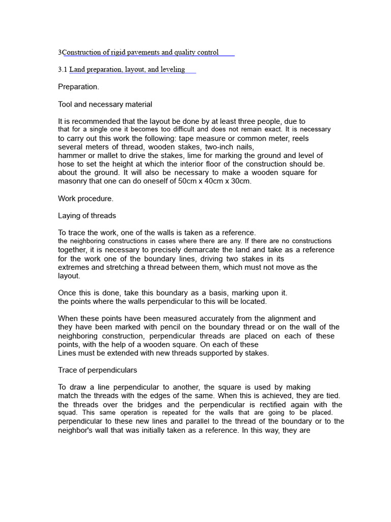 Rigid Pavement Construction Guide | PDF | Concrete | Road Surface