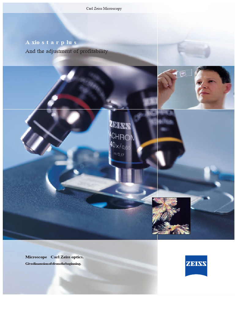 Axiostar Plus Microscope: Ergonomic Excellence | PDF | Optical Devices ...