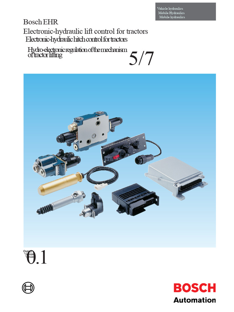 Electronic-Hydraulic Hitch Control Systems | PDF | Plough | Valve