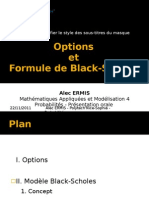 Options Et Formule de Black-Scholes