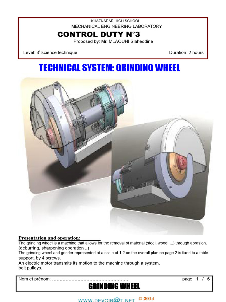 Control Duty No. 3 With Correction - Mechanical Engineering Rotary ...