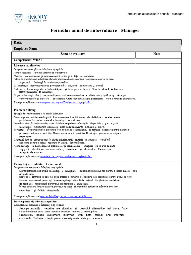 Exemple de Autoevaluare 01 | PDF