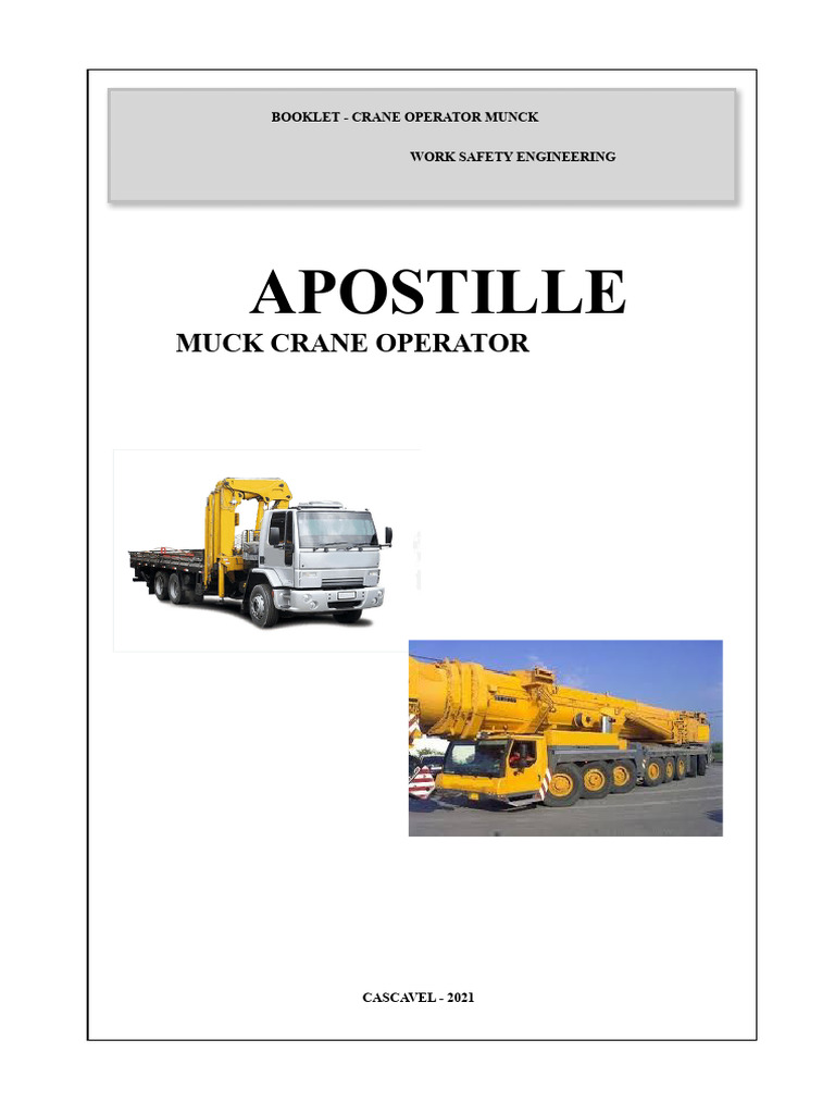 Munck Crane Operator Safety Guide | PDF | Crane (Machine) | Wire
