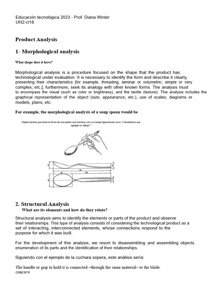 Comprehensive Product Analysis Methods | PDF | Spoon | Stainless Steel