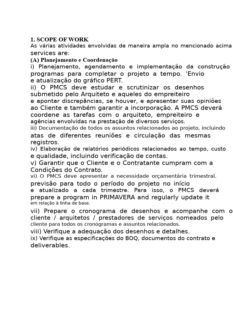 Gestão de Projetos de Construção PMCS | PDF | Engenharia | Engenheiro