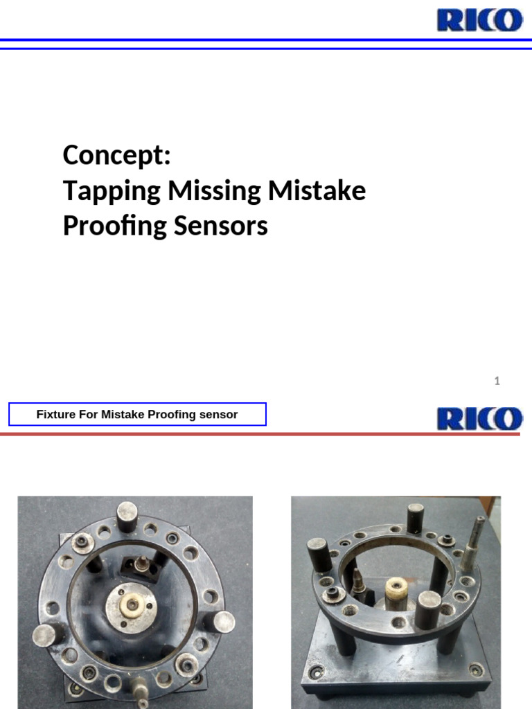 Mistake Proofing Sensors for Tapping | PDF