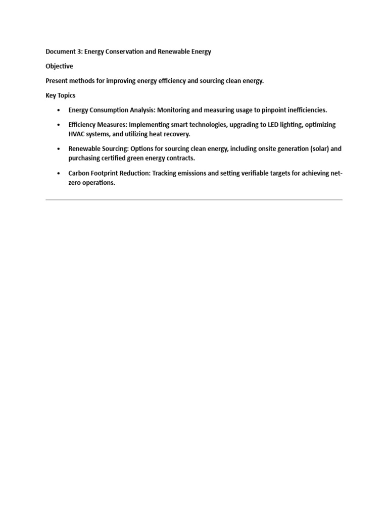 Energy Efficiency & Renewable Solutions | PDF