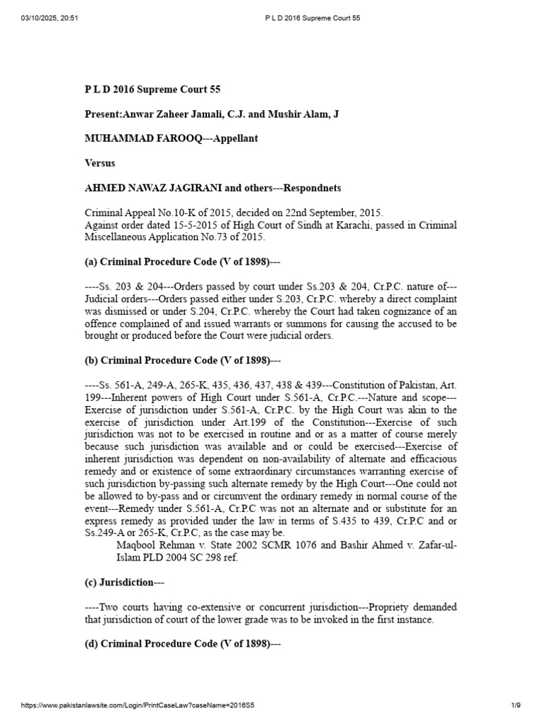 Supreme Court Ruling on Criminal Procedure | PDF | Burden Of Proof (Law ...