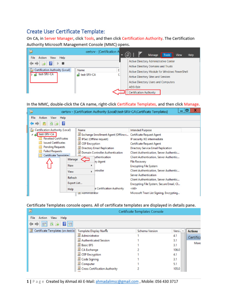 49 User+&+Computer+Template | PDF | Active Directory | Computer ...