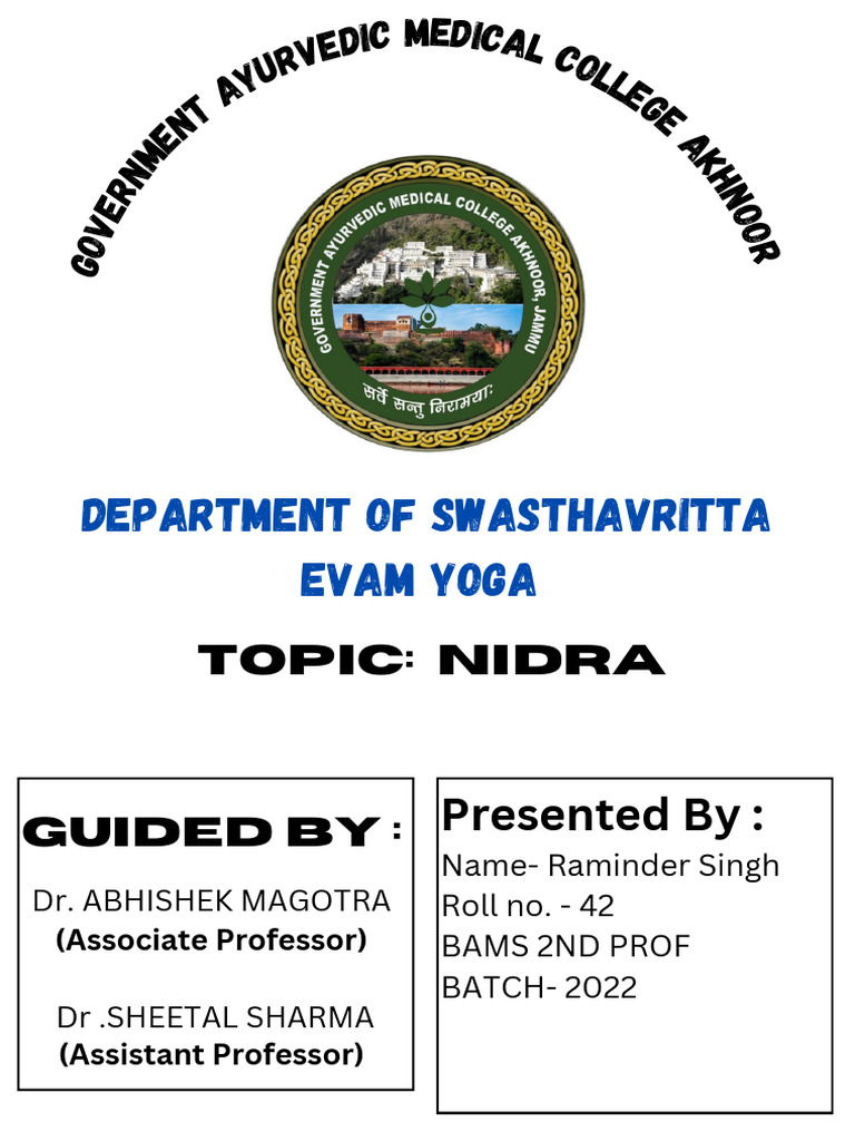 Copy of Copy of Guided by DR - Priya Puesh Pagotra (Associate Professor ...