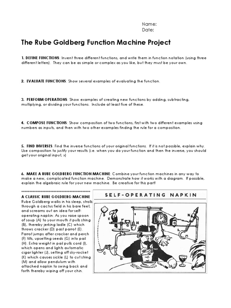 Function Machine Project | PDF | Function (Mathematics) | Mathematical ...